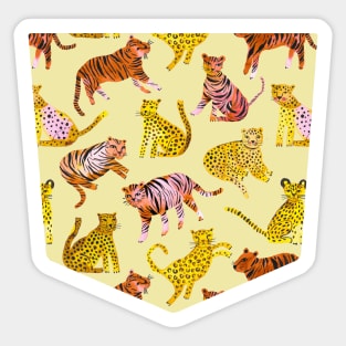 Pocket - Tigers and Leopards Savannah Sticker